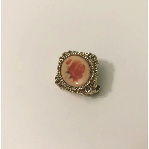 Vintage Camco Gods Love is with you  Always Roses Blessings Brooch Pin - Picture 3 of 14